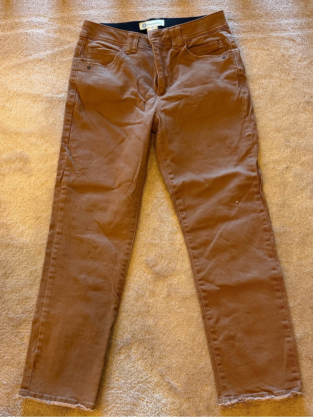Democracy Cropped  Jeans in Chestnut Brown